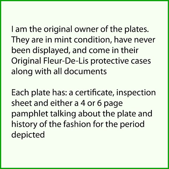 1925 Ganeau's Women of the Century Porcelian COA - Picture 8 of 8